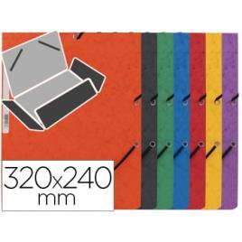 Capa A4 Com Elásticos Cartão e Abas Cores Sortidas Q-Connect