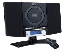 Sistema de Som 2.0 c/ Ecrã LCD CD/FM/AUX - 