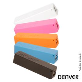 Powerbank 2600ma C/ Usb E Cabo Várias Cores Denver