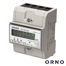 Contador De Energia 230V/80A 4.5 Módulos P/ Calha Din ORNO