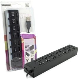 HUB USB 7 Portas ON-OFF c/ Alimentação