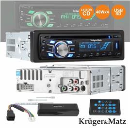 AUTO-RÁDIO CD MP3 WMA 40Wx4 C/ FM/RDS/AUX/SD/USB