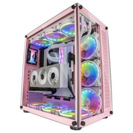 Mars Gaming MCV Doble Ventana Cristal Templado USB 3.0 Rosa