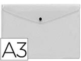 Bolsa Porta Documentos com Mola Din A3 Transparente
