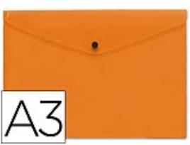 Bolsa Porta Documentos com Mola Din A3 Laranja