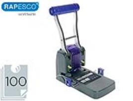 Furador Rapesco p1100 Negro / Morado 2 Taladros Gran Capacidade 100 Folhas