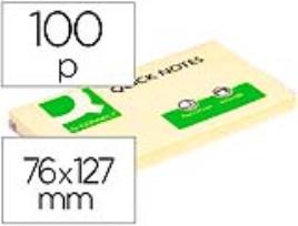 Bloco de Notas Adesivas Q-connect Amarelo 75 X 125 mm