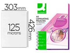 Bolsa de Plastificar Q-connect 303 X 426 mm 125 Microns Din A3 Caixa de 100 Unidades