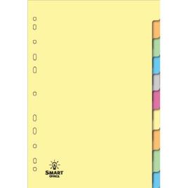 Separadores de cartolina com 10 posições