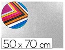 Goma Eva com Purpurina 50x70cm 60gr Espessura 2mm Prata