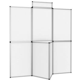 Expositor Dobrável com 8 Painéis e Mesa 181x200 cm Branco