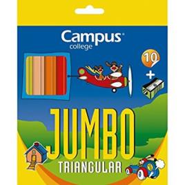 Lápis de Cor Jumbo 10Un. 