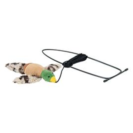 Pássaro de brincar da Trixie com erva-gateira para gatos - 13 cm/175 cm
