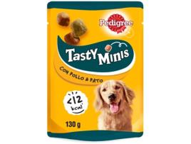 Tasty Mini Lanches para Cães Sabor Frango e Pato 130 GR 