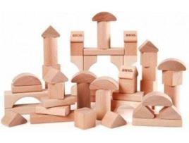 Blocos de Construção BRIO WORLD Naturais - 50 Pcs