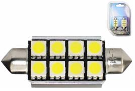 Blister 2x Lampadas LED C5W (CANBUS) 41mm Branco 6000K (8 x SMD5050)