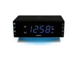 Rádio Despertador FM c/ Carregamento Indução (Preto) - 