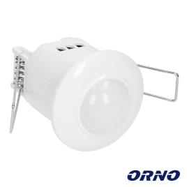 Detetor De Movimentos Pir P/ Encastrar Branco ORNO