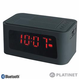 Rádio Despertador Portátil Bluetooth 5w Fm/Microsd/Usb