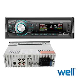 Auto-Rádio Mp3 Wma 4x40W C/ FM/Aux/SD/USB