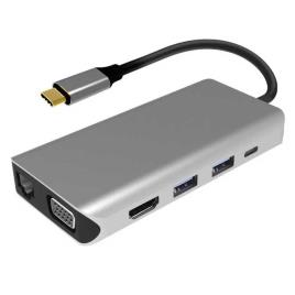 Pni Adaptador Multiporta Usb-c 10-em-1 One Size Grey