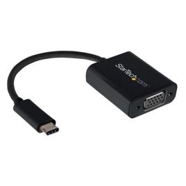 Adaptador Gráfico USB C Macho - VGA Fêmea FullHD CDP2VGA Preto - 