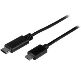 Adaptador USB C Macho - Micro-USB B Macho (50 cm) Preto - 