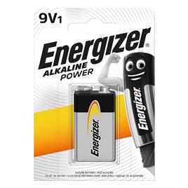 Energizer Pilha Alcalina Clássica Power 9 V LR61, Embalagem 1 Unidade