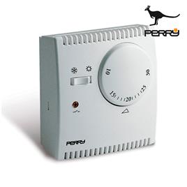 TERMOSTATO ANALOGICO DE EXPANSÃO DE GAS SERIE TEG COM LUZ PILOTO E SELETOR INVERNO/VERAO COR BRANCO 