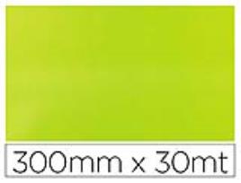 Papel Fantasia  Simple Verde Acido Bobina 300 mm X 30 Mt