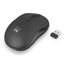 Rato Ergonómico RF Wireless 1600DPI (Preto) - EWENT