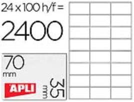 Etiquetas Adesivas Apli A4 70 X 35 mm