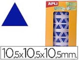 Gomets Autoadesivos Triangulares 10,5X10,5X10,5 mm Azul em Rolo