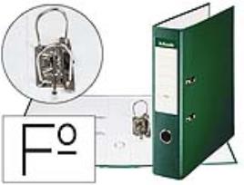 Aquivador de Alavanca  Carton Forrado PVC Folio Lomo de 75mm c/ Rado Verde