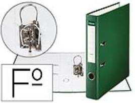 Aquivador de Alavanca  Carton Forrado PVC Folio Lomo de 50mm c/ Rado Verde