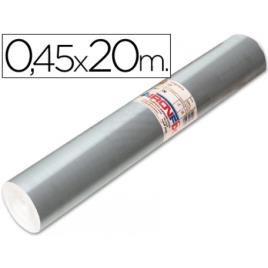 Papel Autocolante  0.45x20mts Prata Rolo