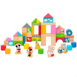 Woomax Blocos De Construção De Madeira 50 Peças 18 Months Multicolour