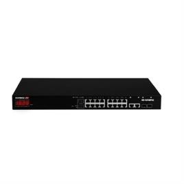 Gigabit PoE + 18 portas Web Smart Switch de longo alcance com 2 portas combinadas RJ45 / SFP Gigabit