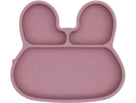 Prato em Silicone  Coelhinho Rosa Escuro