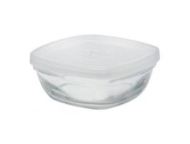 Lancheira Freshbox Transparente Com tampa Quadrado (9 cm)