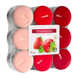 Pack 18 tealights  MORANGO P15-18-73