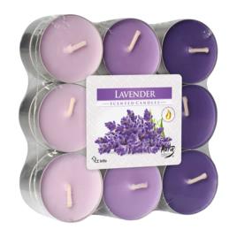 Pack 18 tealghts  LAVANDA P15-18-79