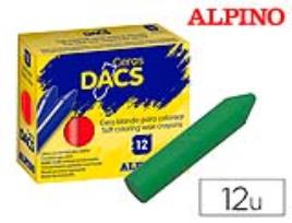 Lápis Cera Dacs Unicolor Verde Prado Caixa de 12 Unidades