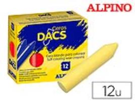 Lápis Cera  Unicolor Amarelo Claro Caixa de 12 Unidades