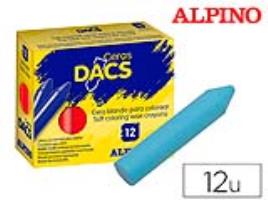 Lápis Cera Dacs Unicolor Azul Claro Caixa de 12 Unidades