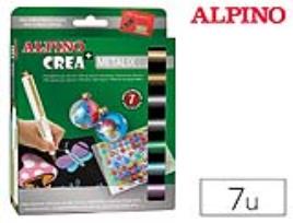 Marcador Alpino Crea Metalix Caixa de 7 Cores