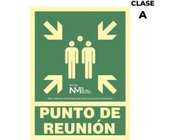 SINAL DE EVACUAÇÃO PONTO DE REUNIÃO CLASSE A (PVC 1MM) 22.4X30CM