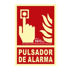 SINAL DE EXTINÇÃO BOTÃO DE ALARME CLASSE B (PVC 0.7MM) 21X30CM