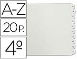 Separador Alfabetico A_Z de Plastico, Folio Natural