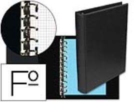 Pasta  Alfa 3005-G 16 Aneis 40mm Plastico Folio Preto